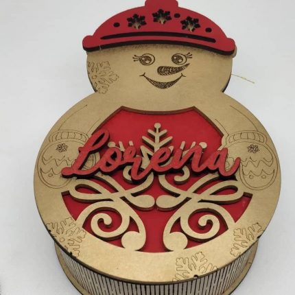 Caixa de Natal - Boneco de Neve