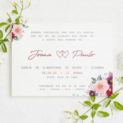 Convite de Casamento económico